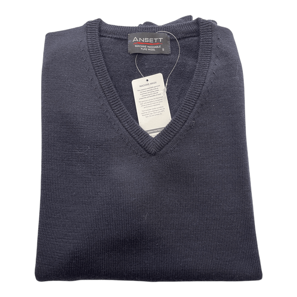 Ansett Machine Washable Vee Neck Pullover 3033 - Ronald King