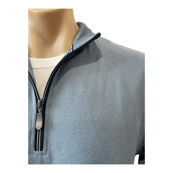 Back Bay French Rib Peach Finish 1/4 Zip Top G560110 - Ronald King