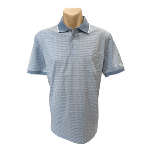 Back Bay Mercerised Cotton Jacquard Polo G480100 - Ronald King