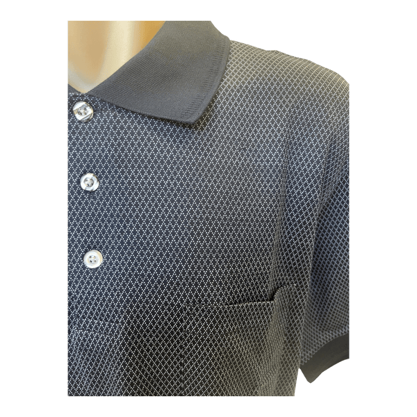 Back Bay Mercerised Cotton Jacquard Polo G680101 - Ronald King