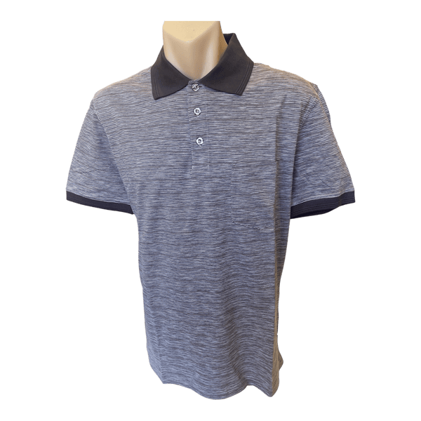Back Bay Mercerised Cotton Slub Stripe Polo G680104 - Ronald King