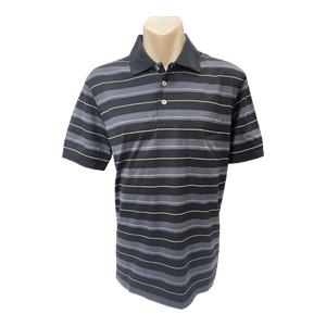 Back Bay Mercerised Cotton Stripe Polo G480106 - Ronald King