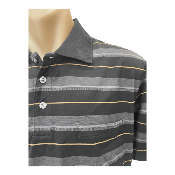 Back Bay Mercerised Cotton Stripe Polo G480106 - Ronald King