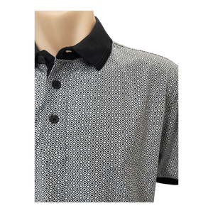 Back Bay Pima Cotton Print Polo G480112 - Ronald King
