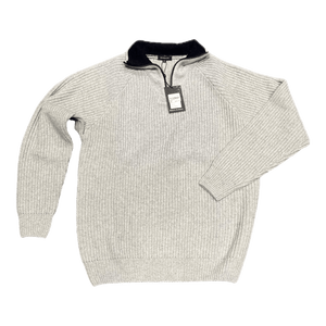 Berlin 1/4 Zip Wool Rib Pullover K101 - Ronald King