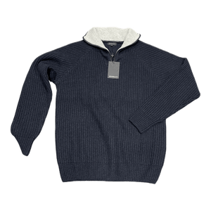 Berlin 1/4 Zip Wool Rib Pullover K101 - Ronald King