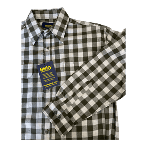 Bisley Brushed Twill Medium Check Long Sleeve Shirt BS70362W - Ronald King