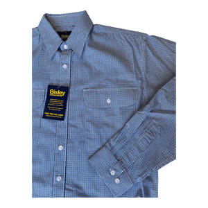 Bisley Easy Care Small Check Long Sleeve Shirt BS70355 - Ronald King