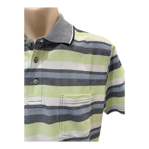Blue Horizon Stripe Polo BH48422 - Ronald King