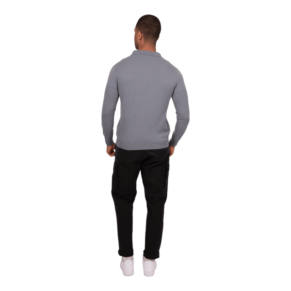 Bridge and Lord Wool Cashmere Open Collar Polo BL5503 - Ronald King
