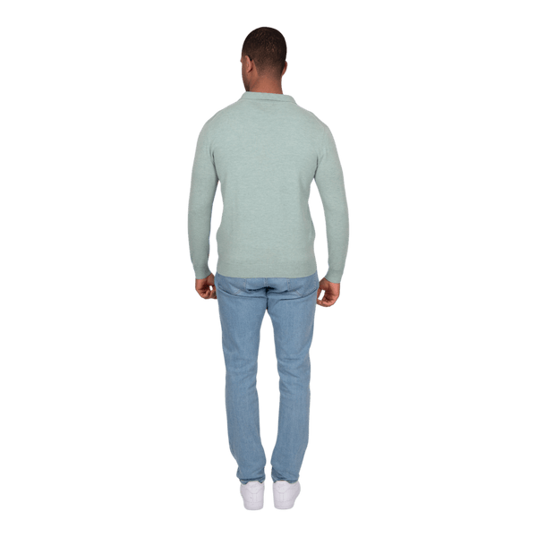 Bridge and Lord Wool Cashmere Open Collar Polo BL5503 - Ronald King