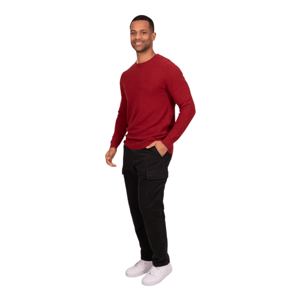 Bridge and Lord Wool/Cashmere Waffle Pullover BL5502 - Ronald King