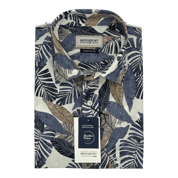 Bridgeport Bamboo/Cotton Luxury Touch Short Sleeve Shirt B2664 - Ronald King