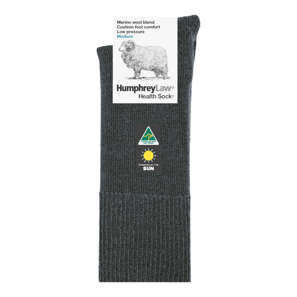 Humphrey Law 60% Fine Merino Wool Low Pressure Cushion Sole Health Sock® Style 45C - Ronald King