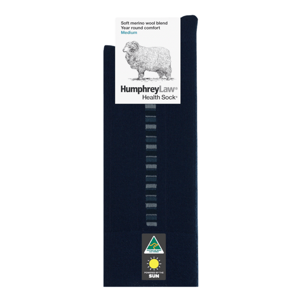 Humphrey Law 60% Fine Merino Wool Patterned Health Sock® Style 85C - Ronald King