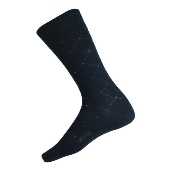 Humphrey Law 85% Mercerised Cotton Patterned Health Sock® Style 51C Net Diamond - Ronald King
