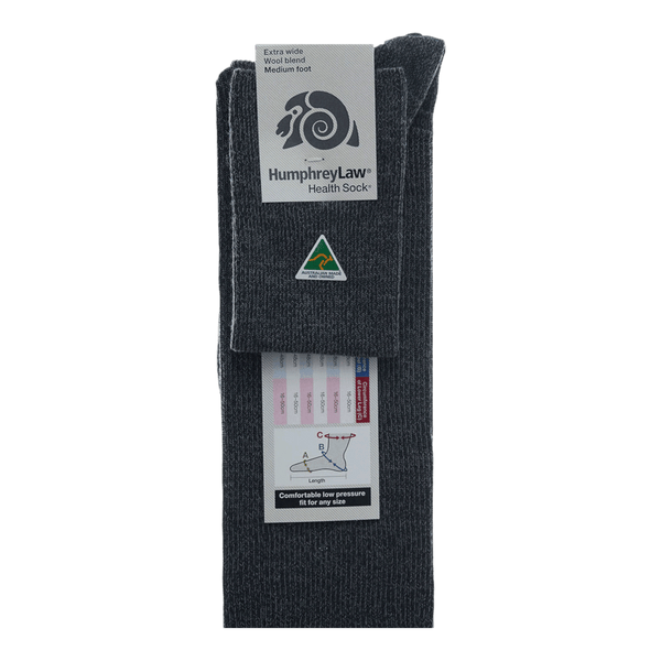 Humphrey Law Wool/Nylon Low Pressure Health Sock® Style 67X – Extra Wide - Ronald King