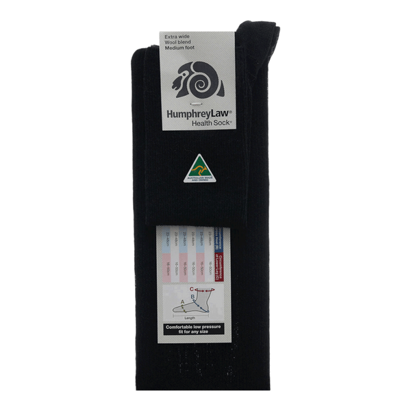 Humphrey Law Wool/Nylon Low Pressure Health Sock® Style 67X – Extra Wide - Ronald King