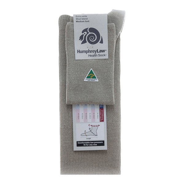 Humphrey Law Wool/Nylon Low Pressure Health Sock® Style 67X – Extra Wide - Ronald King