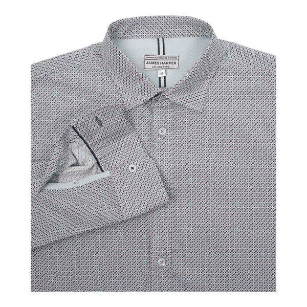 James Harper Fairbanks Geo Print Shirt - Ronald King