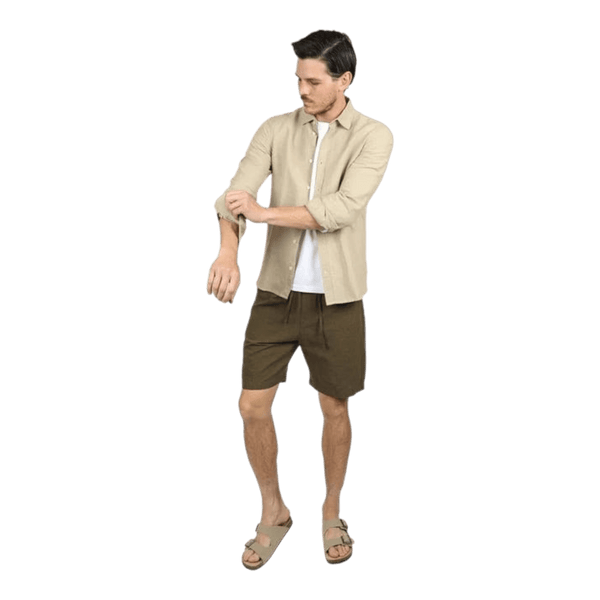 James Harper Relaxed Linen Blend Short JHSH30 - Ronald King