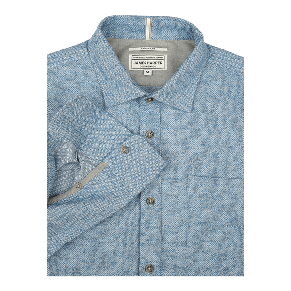 James Harper Textured Long Sleeve Shirt JHS636 - Ronald King