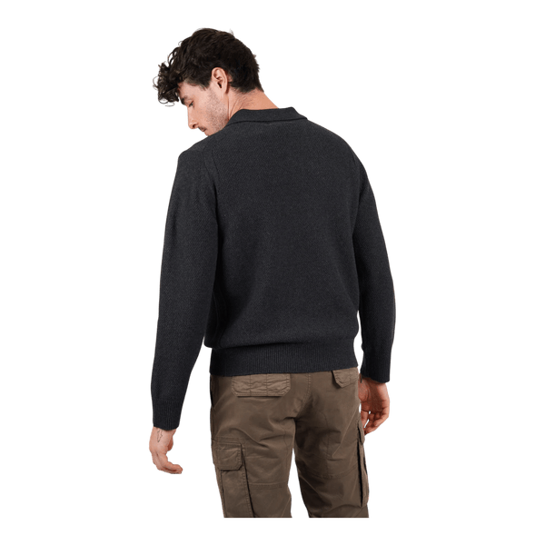 James Harper Wool/Cotton Polo Pullover JHK82 - Ronald King