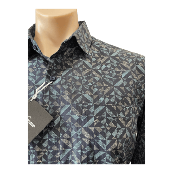 Meccano by Cipollini Fine Cotton Print Shirt 3811 - Ronald King