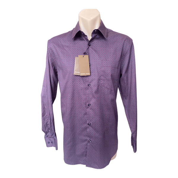 Mendoral Long Sleeve Fine Cotton Print Shirt MDT123 - Ronald King