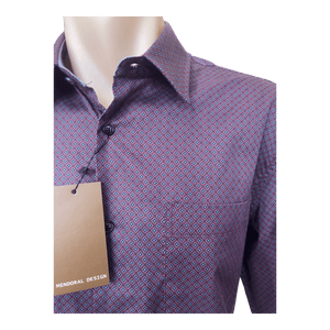 Mendoral Long Sleeve Fine Cotton Print Shirt MDT123 - Ronald King