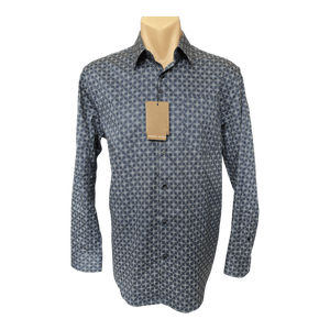 Mendoral Long Sleeve Fine Cotton Print Shirt MDT125 - Ronald King