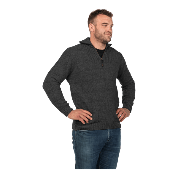 MKM Originals Marlborough 1/2 Zip Possum/Merino Pullover - Ronald King