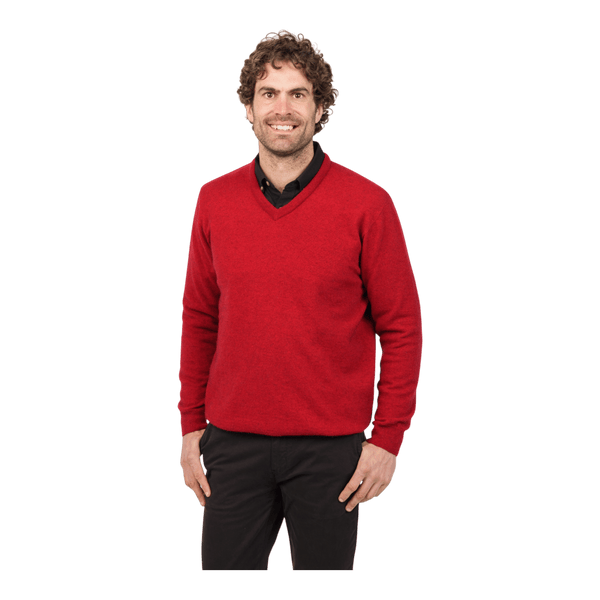 Native World Possum/Silk Vee Neck Pullover NB121 - Ronald King