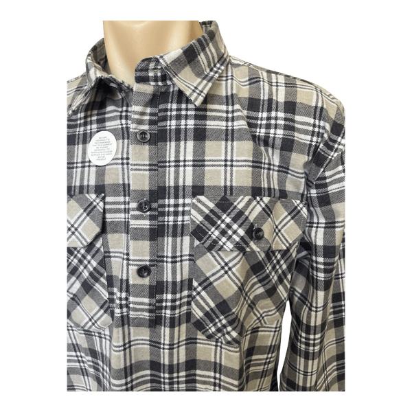 Pilgrim 1/2 Button Front Flannelette Shirt 6141 - Ronald King