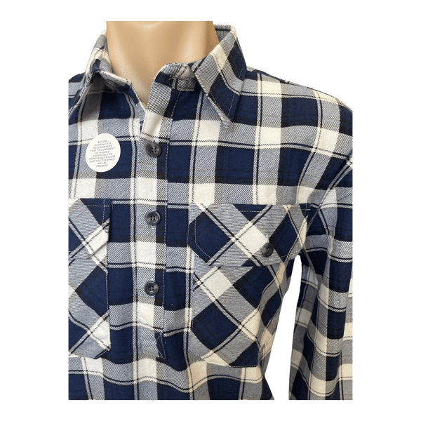 Pilgrim 1/2 Button Front Flannelette Shirt 6141 - Ronald King