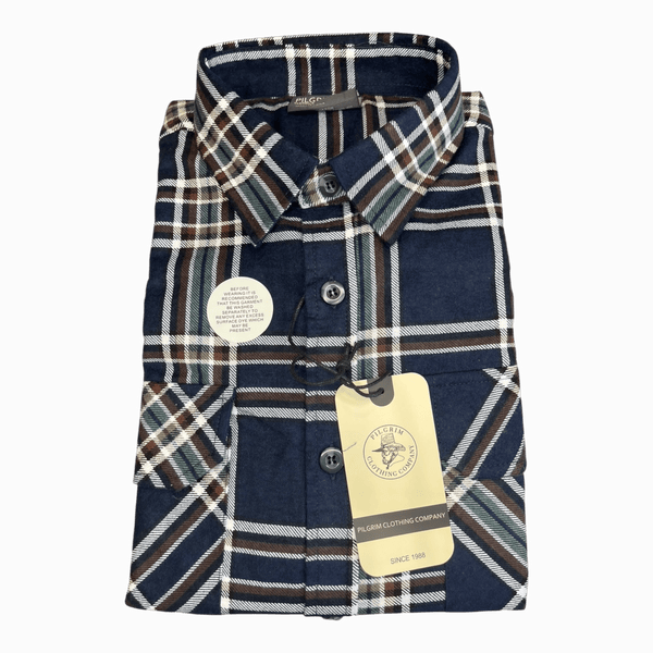 Pilgrim Button Through Flannelette Shirt 5140 - Ronald King