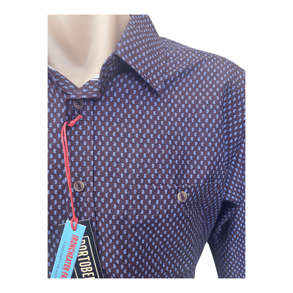 Portobello Road Iron Cheater Long Sleeve Shirt QQ5501 - Ronald King