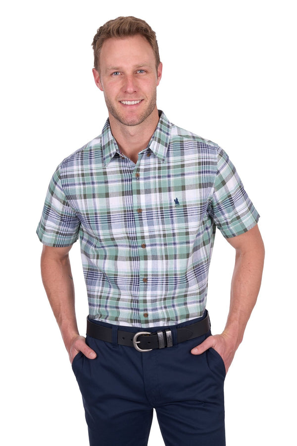 Thomas Cook Gerry Linen Short Sleeve Shirt T5S1121027 - Ronald King