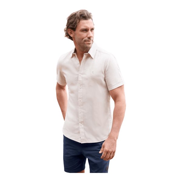 Thomas Cook Linen Blend Short Sleeve Shirt T6S1121045 - Ronald King