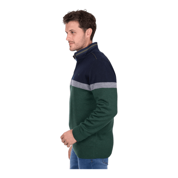 Thomas Cook Troy 1/4 Zip Merino Blend Pullover T6W1523003 - Ronald King