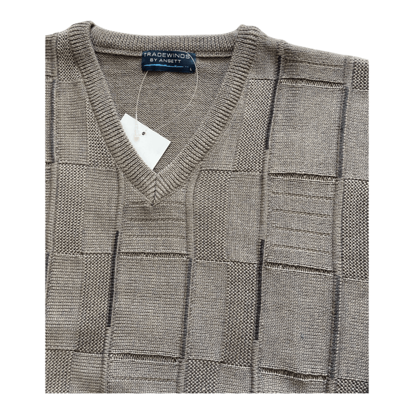 Tradewinds by Ansett Wool Blend Vee Neck Pullover 9443 - Ronald King