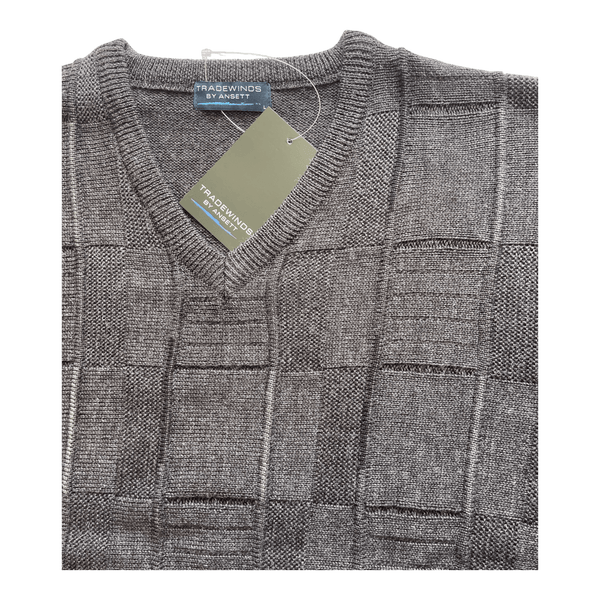 Tradewinds by Ansett Wool Blend Vee Neck Pullover 9443 - Ronald King