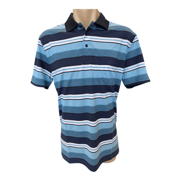 Tradewinds Jersey Stripe Polo TW4804 - Ronald King