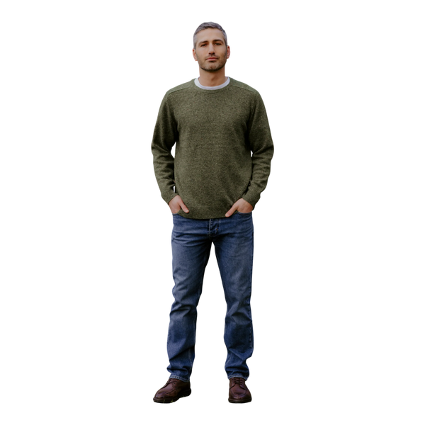 Bridge and Lord Saddle Shoulder Crew Neck Pullover BL6517A