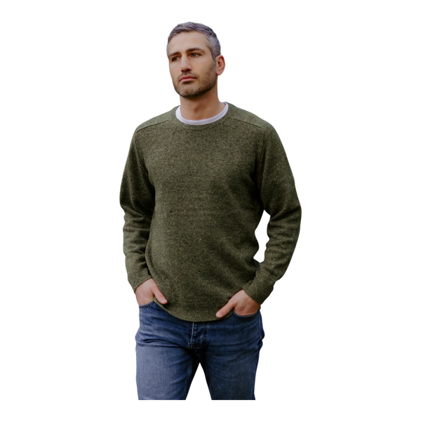 Bridge and Lord Saddle Shoulder Crew Neck Pullover BL6517A