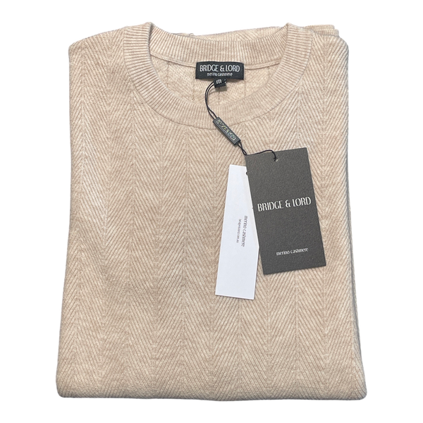 Bridge and Lord Patterned Crew Neck Pullover BL6502
