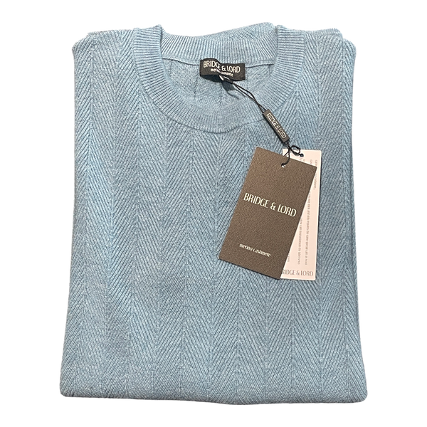 Bridge and Lord Patterned Crew Neck Pullover BL6502