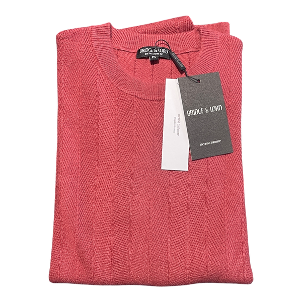 Bridge and Lord Patterned Crew Neck Pullover BL6502