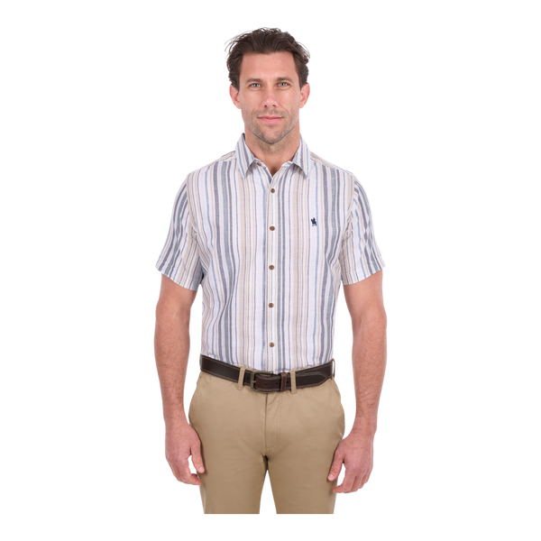 Thomas Cook Max Short Linen Blend Sleeve Shirt T6S1121025