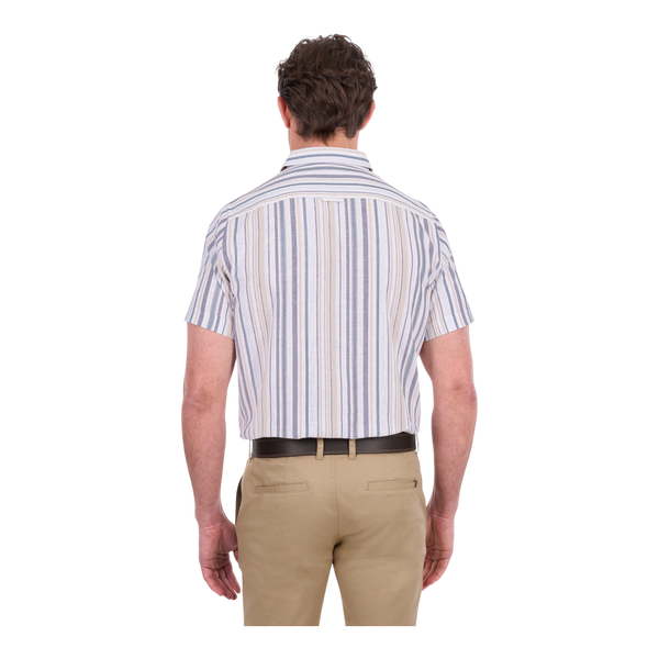 Thomas Cook Max Short Linen Blend Sleeve Shirt T6S1121025